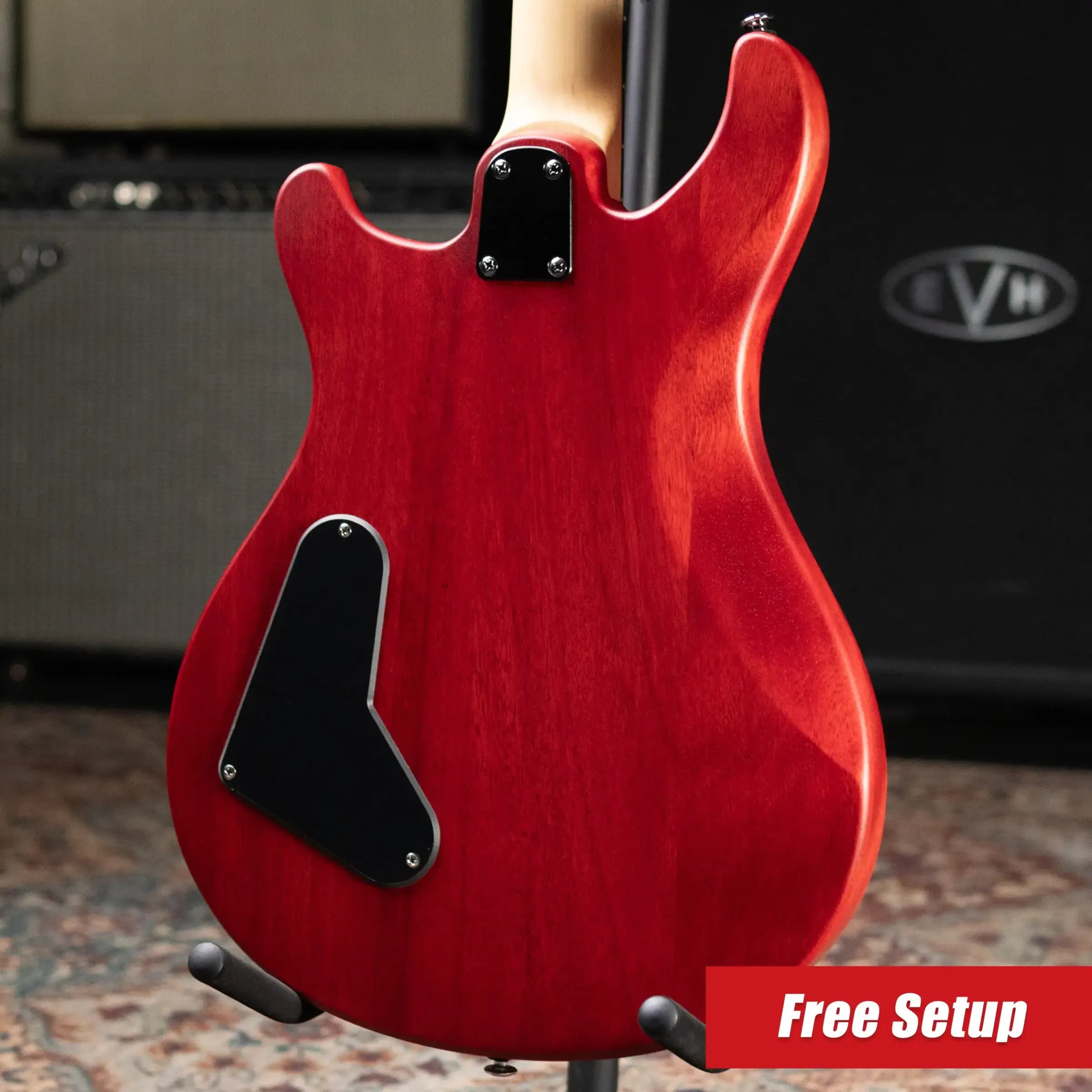 PRS SE CE 24 Standard Stoptail Satin Electric Guitar - Vintage Cherry with Gig Bag - Floor Model