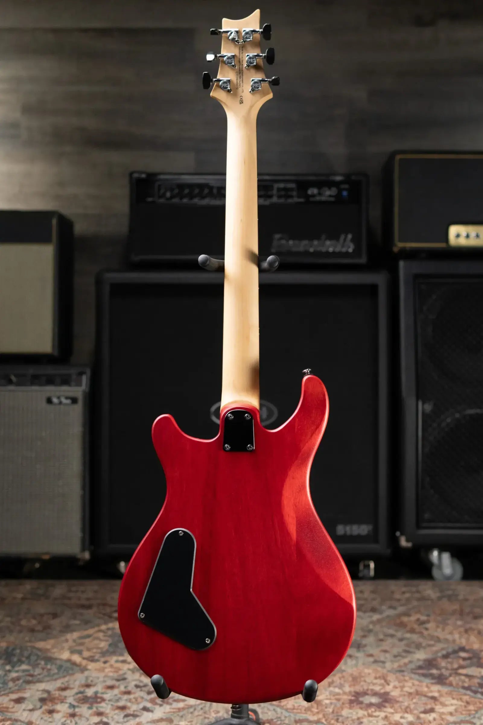 PRS SE CE 24 Standard Stoptail Satin Electric Guitar - Vintage Cherry with Gig Bag - Floor Model
