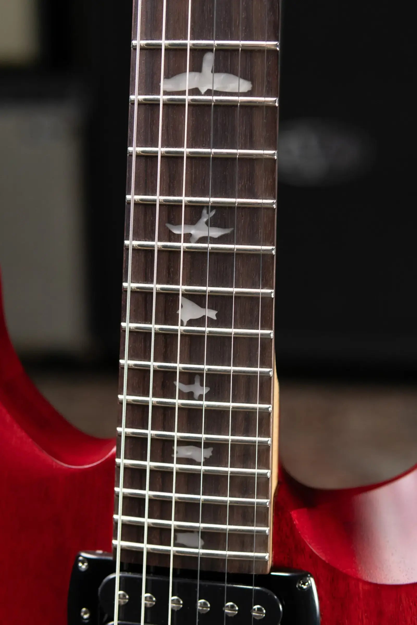 PRS SE CE 24 Standard Stoptail Satin Electric Guitar - Vintage Cherry with Gig Bag - Floor Model