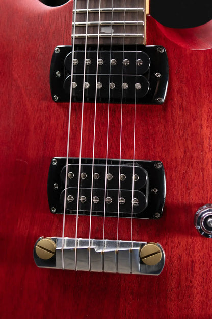 PRS SE CE 24 Standard Stoptail Satin Electric Guitar - Vintage Cherry with Gig Bag - Floor Model