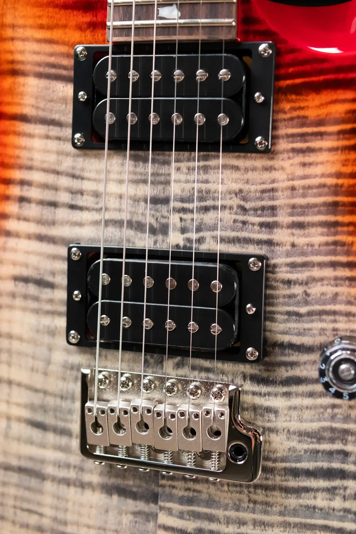 PRS SE Custom 24-08 Electric Guitar - Charcoal Cherry Burst with Gig Bag