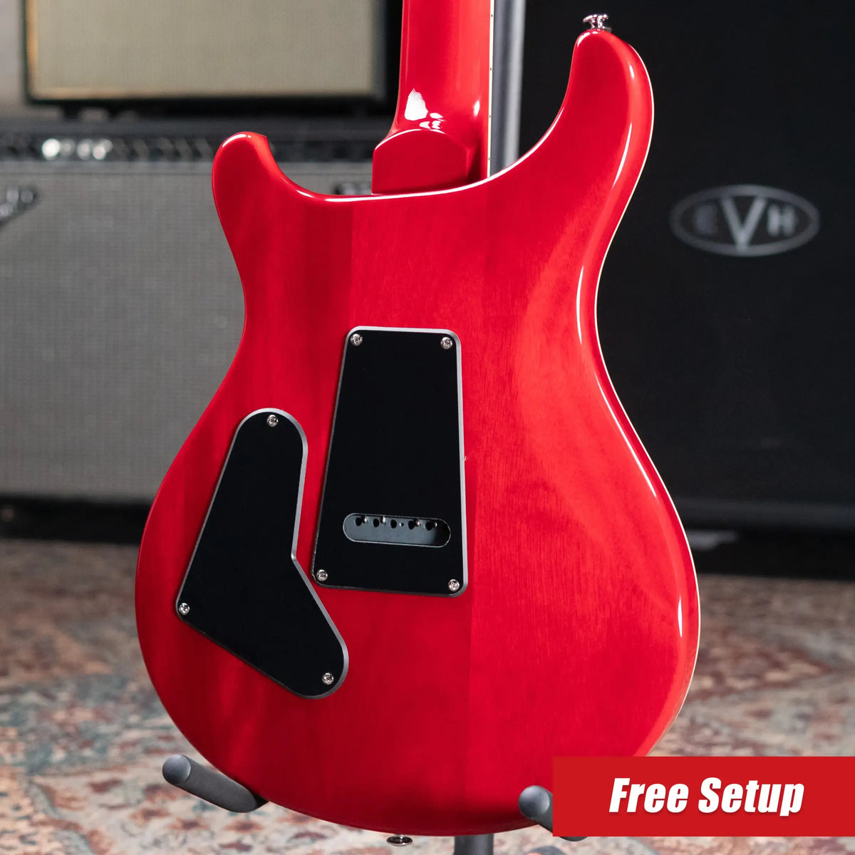 PRS SE Custom 24-08 Electric Guitar - Charcoal Cherry Burst with Gig Bag