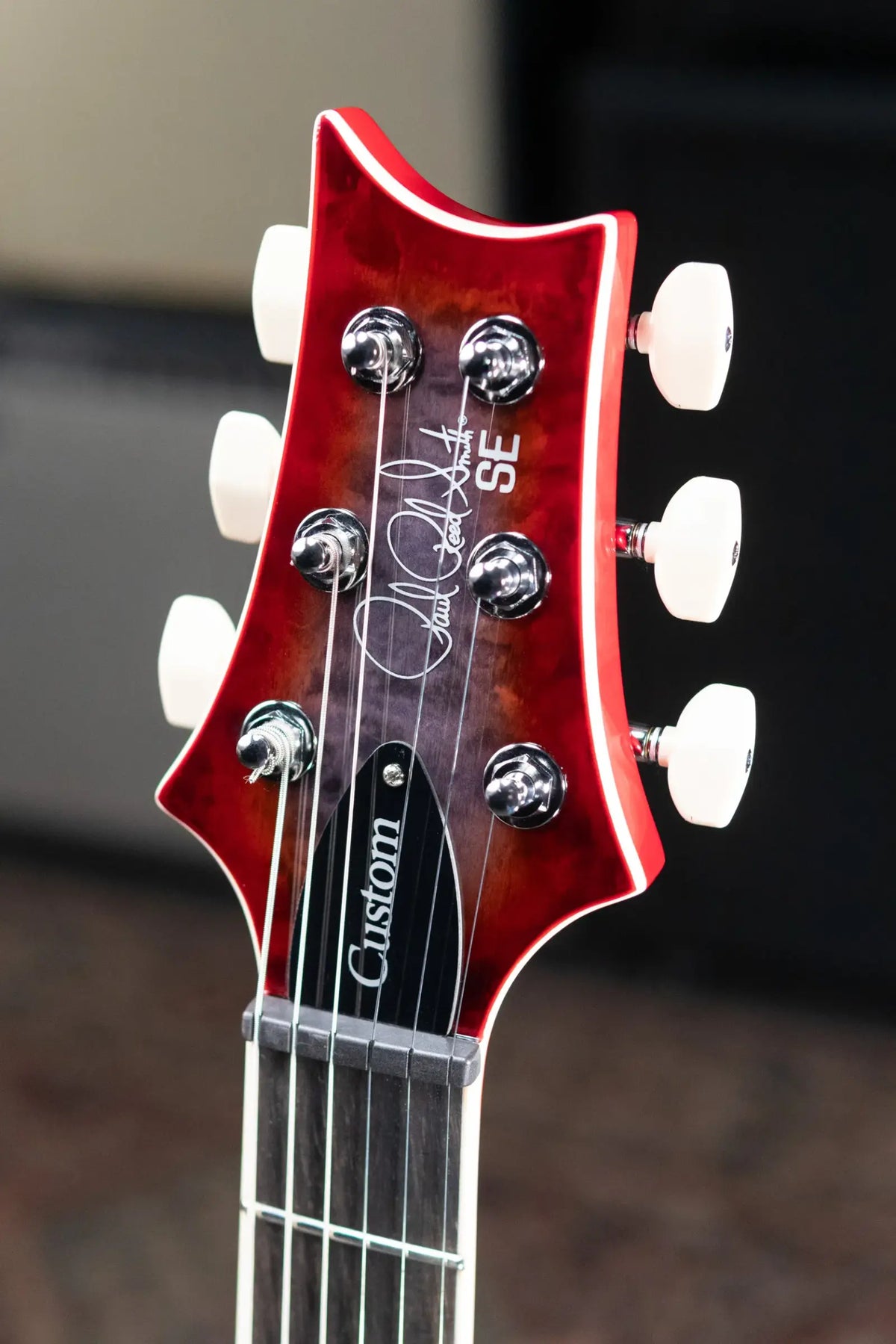 PRS SE Custom 24-08 Electric Guitar - Charcoal Cherry Burst with Gig Bag