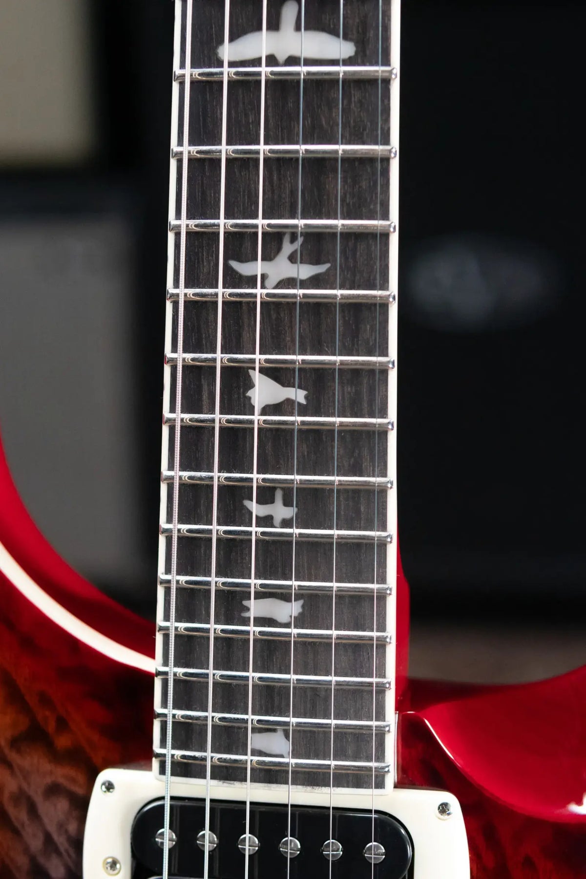 PRS SE Custom 24-08 Electric Guitar - Charcoal Cherry Burst with Gig Bag