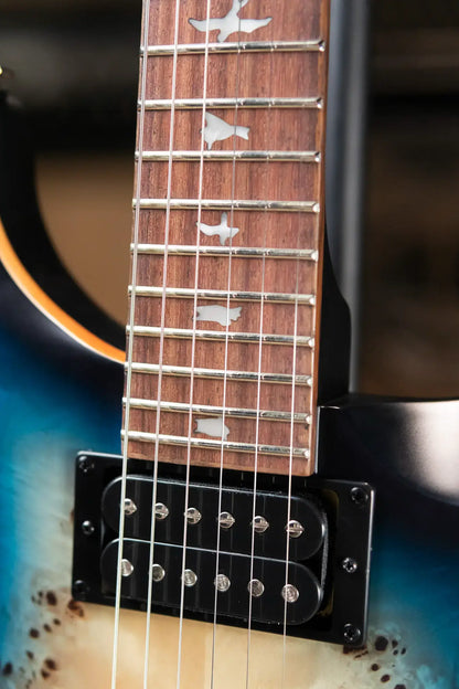 PRS SE Custom 24-08 Electric Guitar - Lake Blue Midnight Burst with Gig Bag