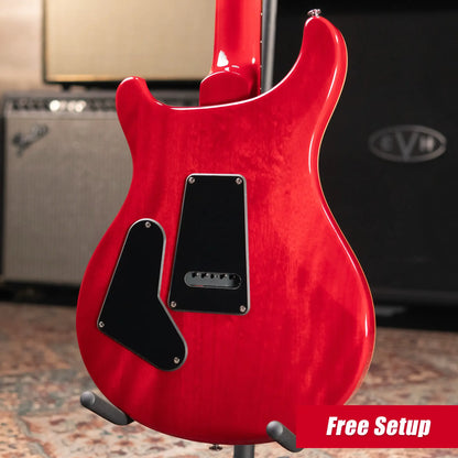 PRS SE Custom 24-08 Solid Body Electric Guitar - Charcoal Cherry Burst with Gig Bag