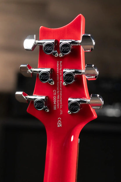 PRS SE Custom 24-08 Solid Body Electric Guitar - Charcoal Cherry Burst with Gig Bag