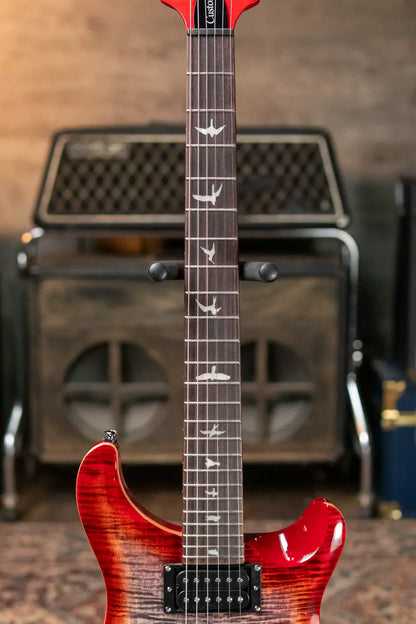 PRS SE Custom 24 - Charcoal Cherry Burst with Gig Bag