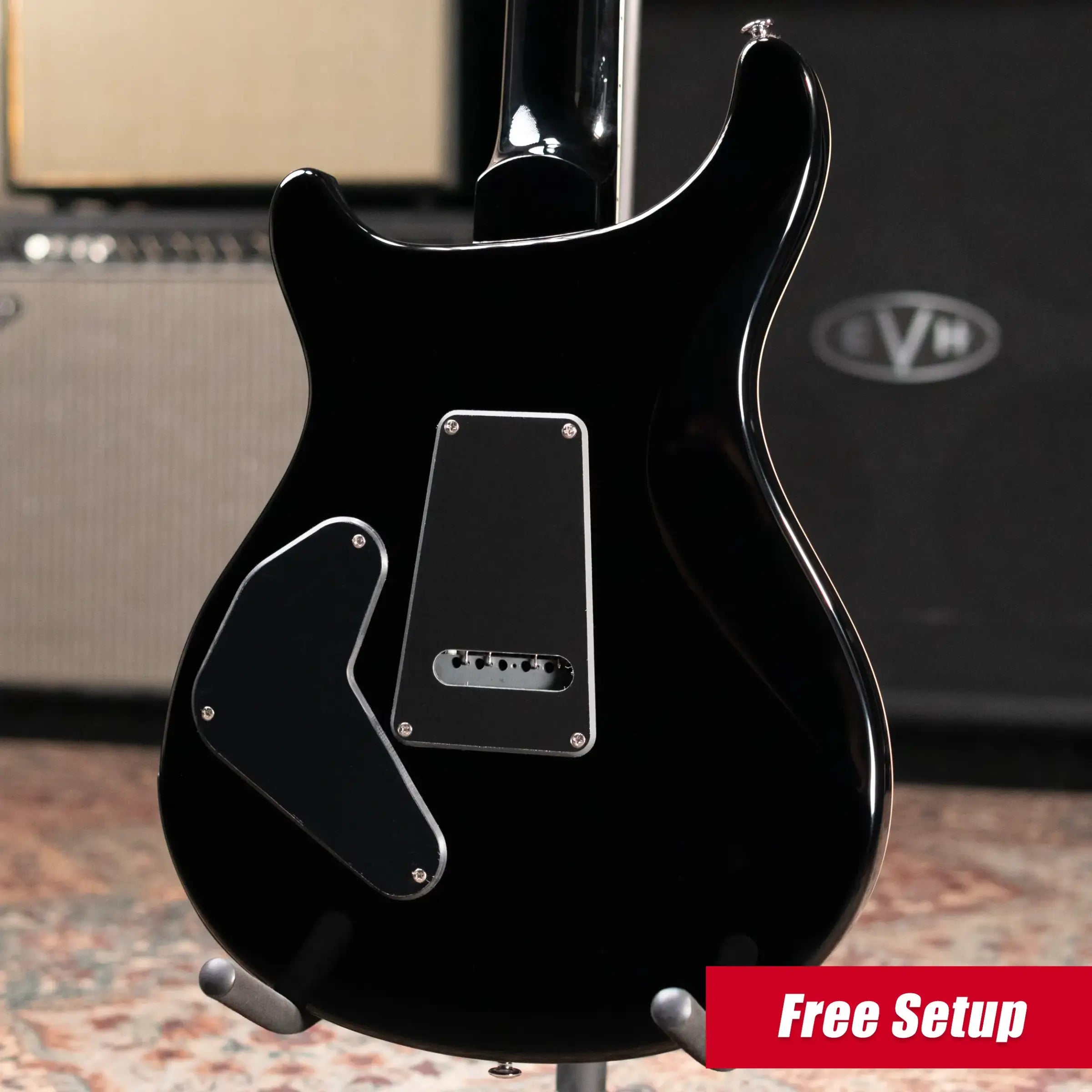 PRS SE Custom 24 Semi-Hollow Piezo Electric Guitar - Charcoal Burst with Gig Bag