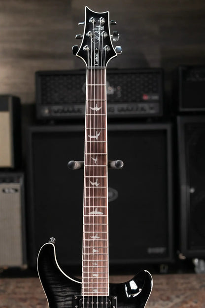 PRS SE Custom 24 Semi-Hollow Piezo Electric Guitar - Charcoal Burst with Gig Bag
