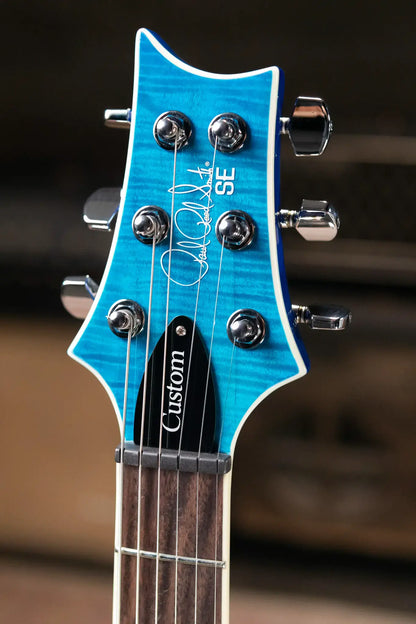 PRS SE Custom 24 Semi-Hollow Piezo Electric Guitar - Lake Blue with Gig Bag