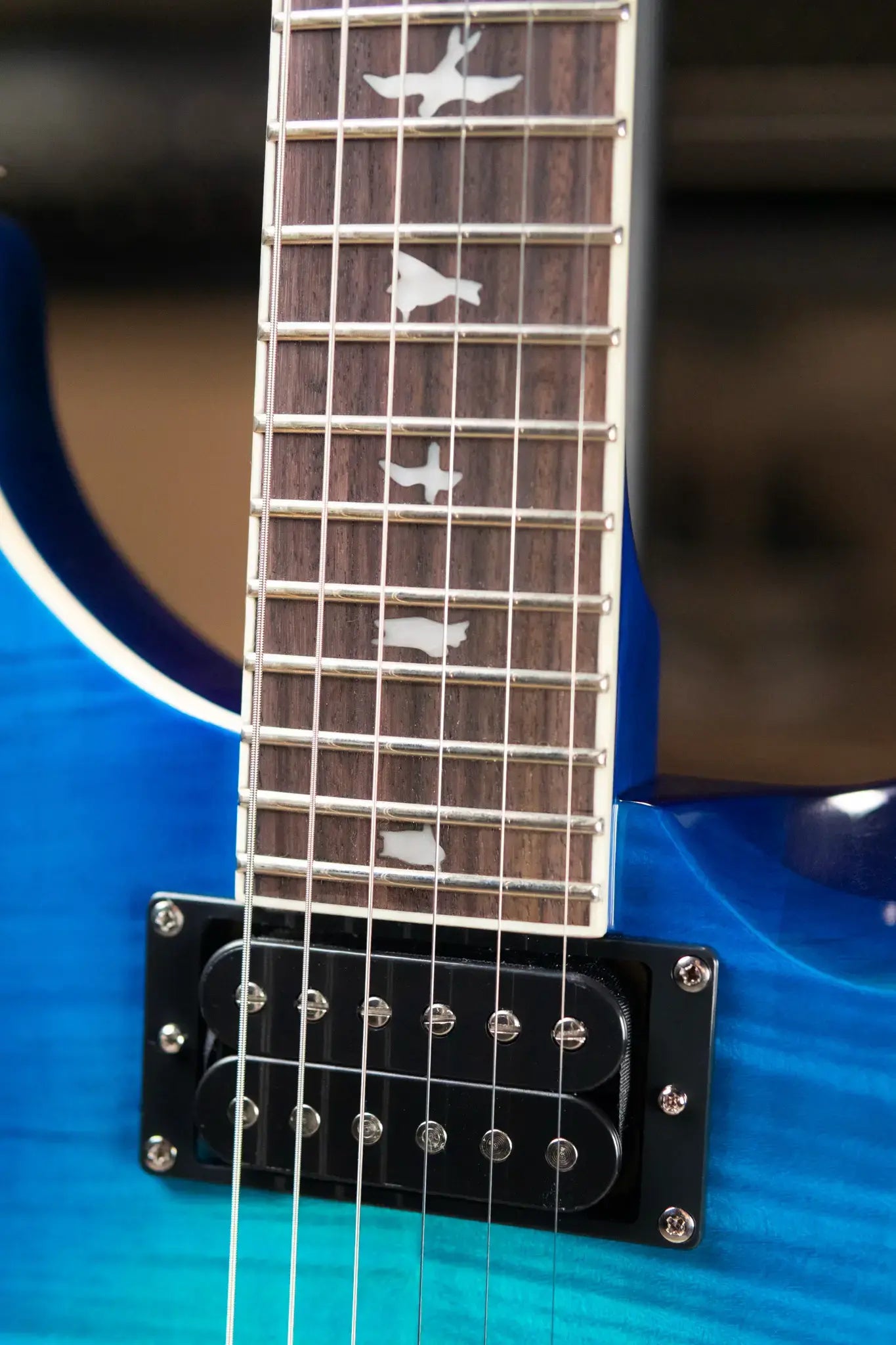 PRS SE Custom 24 Semi-Hollow Piezo Electric Guitar - Lake Blue with Gig Bag