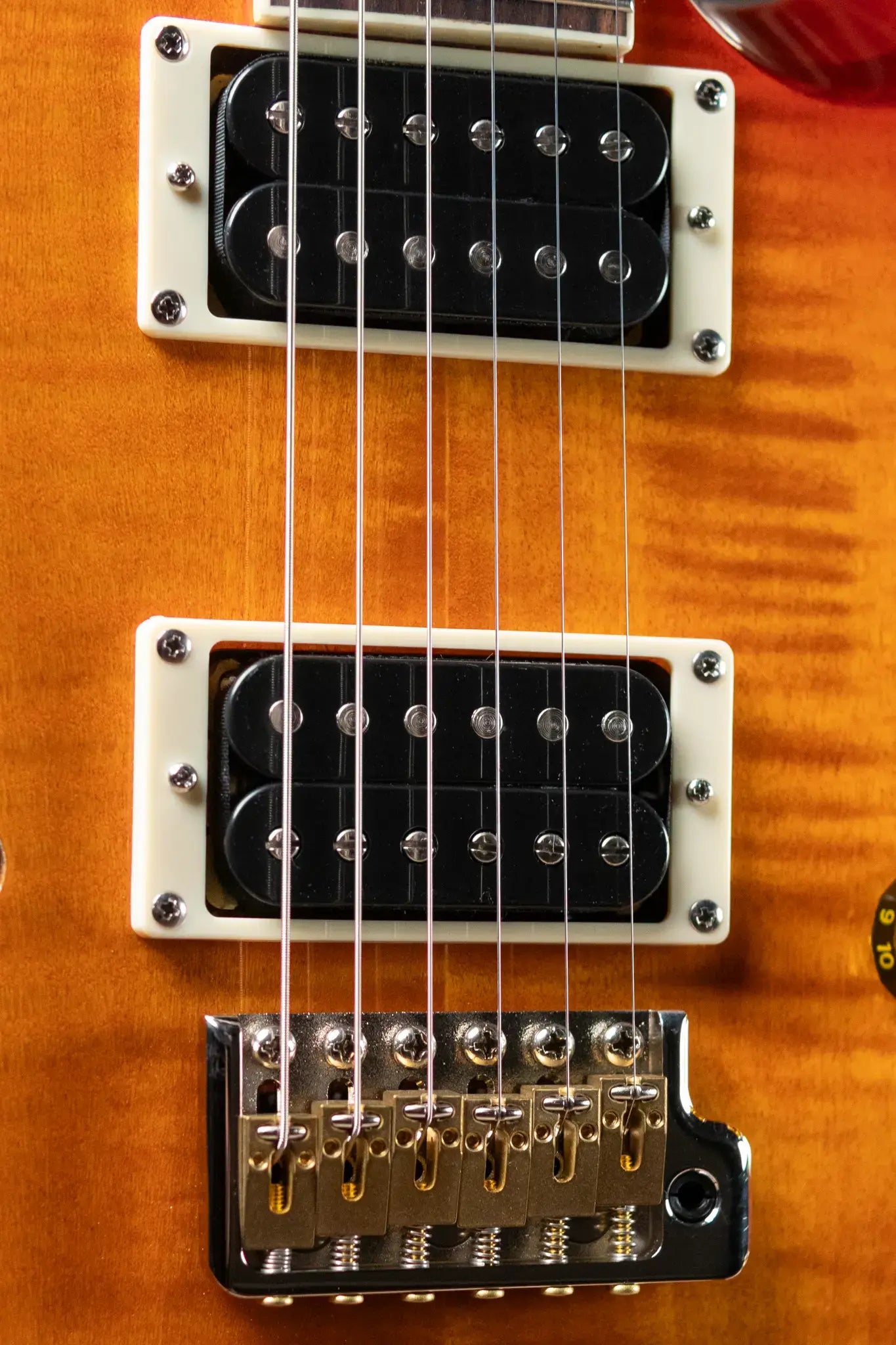 PRS SE Custom 24 Semi-Hollow Piezo - Vintage Sunburst with Gig Bag
