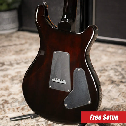 PRS SE Custom Lefty Electric Guitar - Black Gold Sunburst with Gig Bag