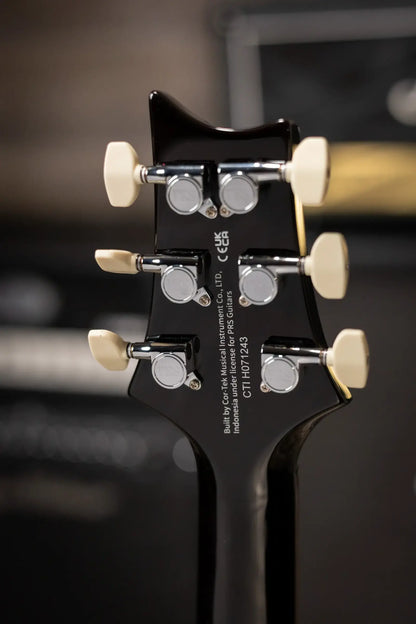 PRS SE Custom Lefty Electric Guitar - Black Gold Sunburst with Gig Bag