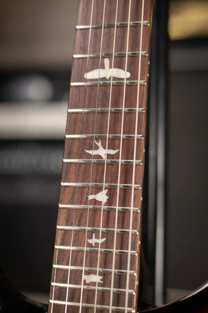 PRS SE Custom Lefty Electric Guitar - Black Gold Sunburst with Gig Bag