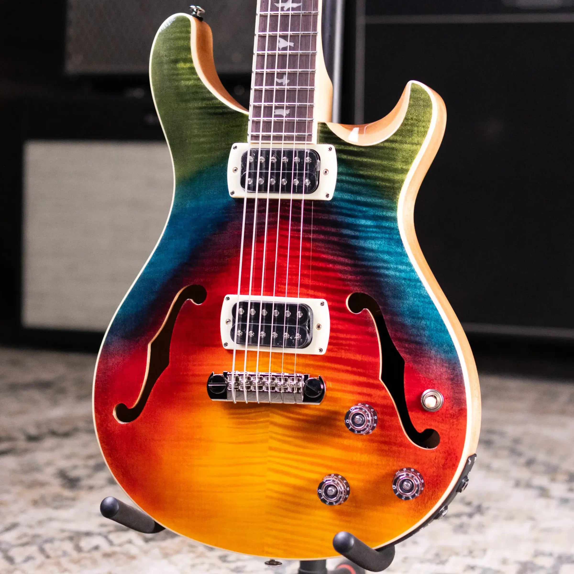 PRS SE Ed Sheeran Hollowbody I Baritone Piezo Electric Guitar - Prism with Gig Bag