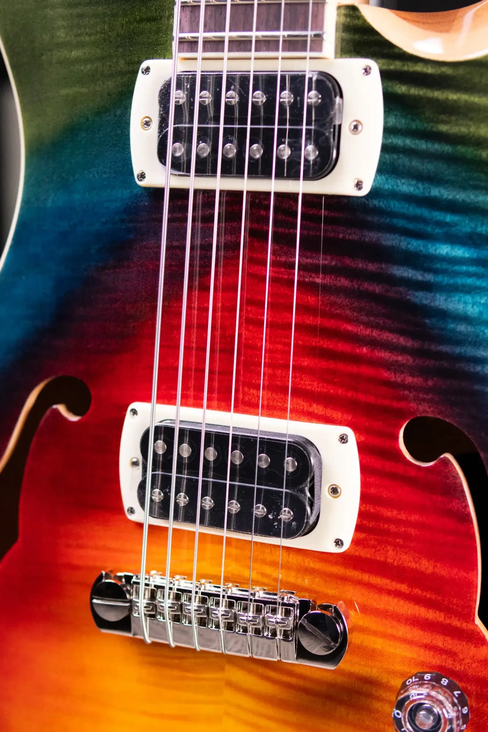 PRS SE Ed Sheeran Hollowbody I Baritone Piezo Electric Guitar - Prism with Gig Bag