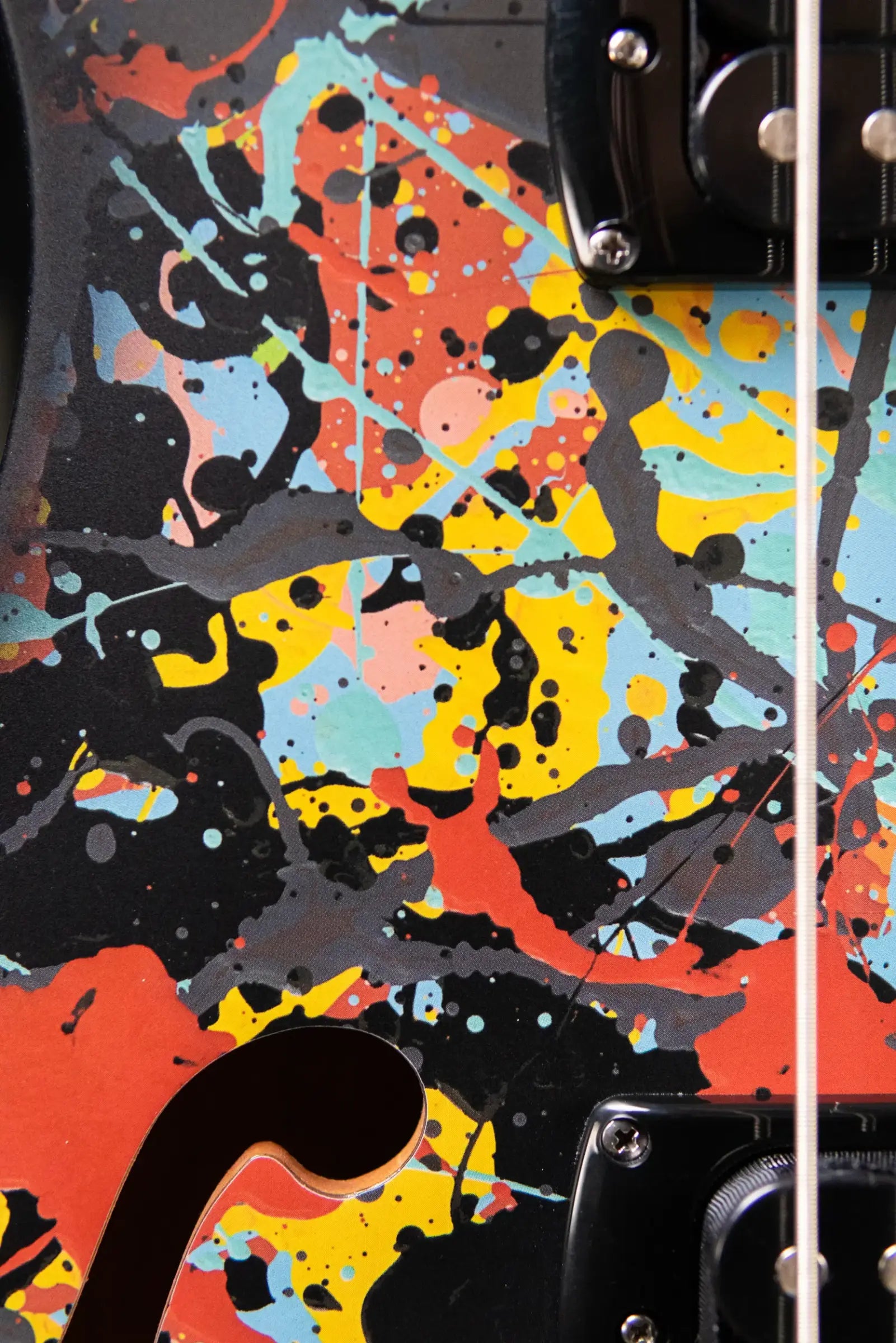 PRS SE Ed Sheeran Signature Hollowbody I Baritone Piezo LTD Electric Guitar - Cosmic Splash with Gig Bag