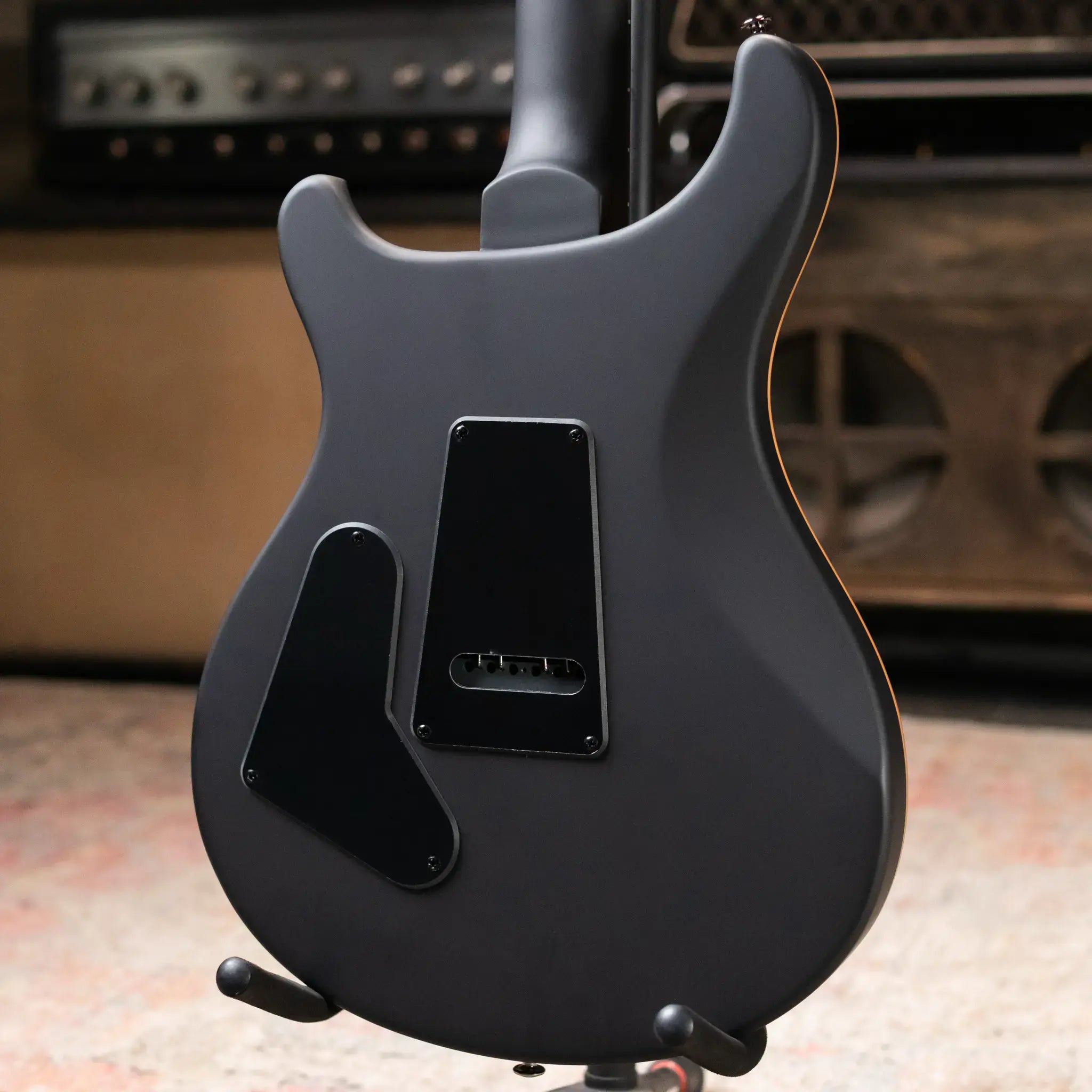 PRS SE "Exotic" Custom 24-08 Poplar Burl Electric Guitar - Charcoal Cherry Midnight Burst with Gig Bag