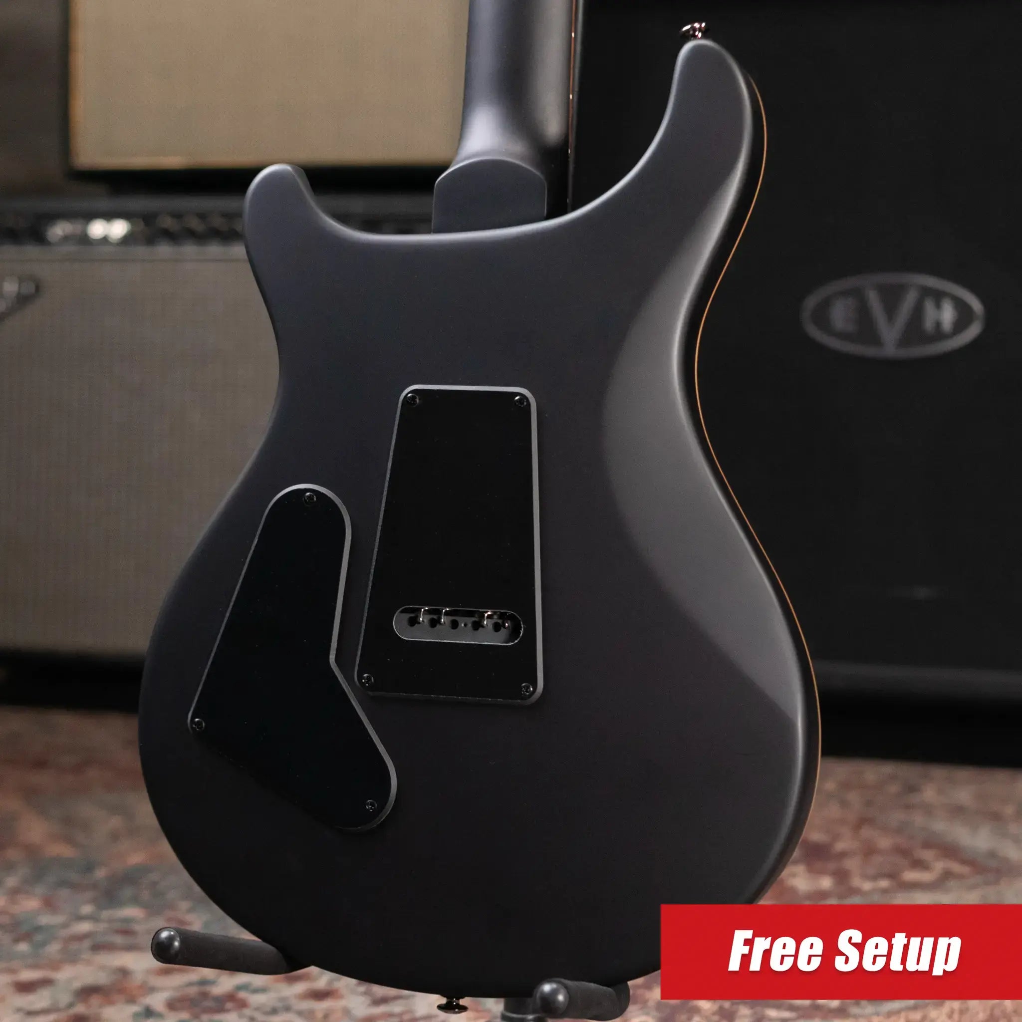 PRS SE "Exotic" Custom 24-08 Poplar Burl Electric Guitar - Charcoal Cherry Midnight Burst with Gig Bag