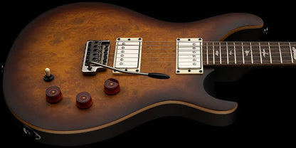 PRS SE Exotic David Grissom Signature Electric Guitar - Laurel Burl McCarty Tobacco Sunburst with Gig Bag
