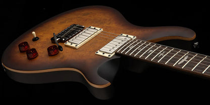 PRS SE Exotic David Grissom Signature Electric Guitar - Laurel Burl McCarty Tobacco Sunburst with Gig Bag