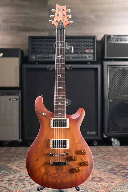 PRS SE Exotic McCarty 594 Electric Guitar - Laurel Burl Vintage Sunburst with Gig Bag