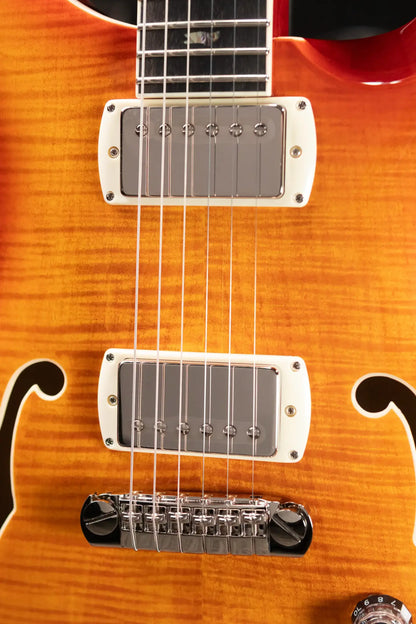 PRS SE Hollowbody II Piezo Electric Guitar - Vintage Sunburst with Gig Bag