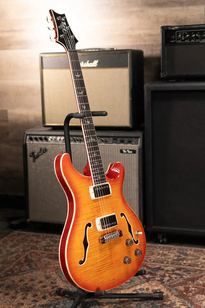 PRS SE Hollowbody II Piezo Electric Guitar - Vintage Sunburst with Gig Bag