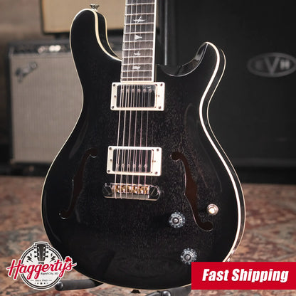 PRS SE Hollowbody Standard Electric Guitar - Dog Hair Smokeburst with Hardshell Case