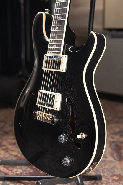 PRS SE Hollowbody Standard Electric Guitar - Dog Hair Smokeburst with Hardshell Case