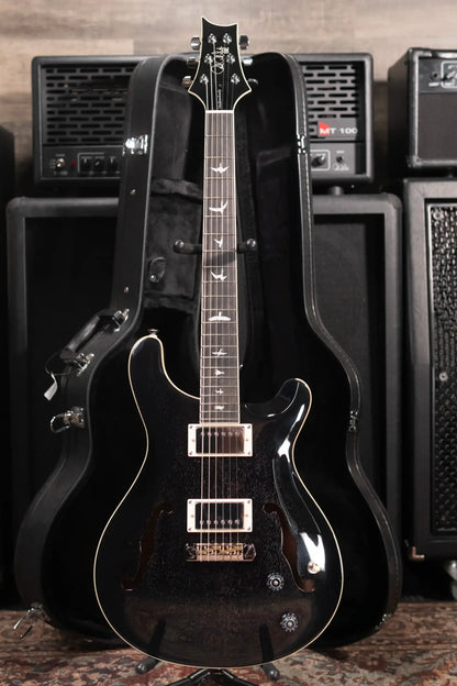 PRS SE Hollowbody Standard Electric Guitar - Dog Hair Smokeburst with Hardshell Case