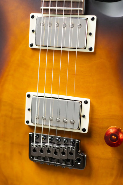 PRS SE Limited Edition David Grissom Exotic Burl Top Electric Guitar - McCarty Tobacco Sunburst with Gig Bag