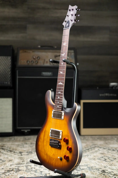PRS SE Limited Edition David Grissom Exotic Burl Top Electric Guitar - McCarty Tobacco Sunburst with Gig Bag