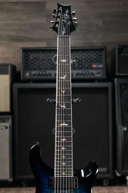 PRS SE Mark Holcomb 7-String Electric Guitar - Holcomb Blue Burst with Gig Bag