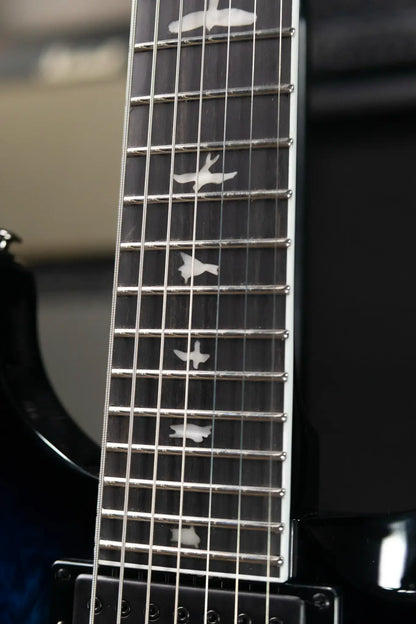 PRS SE Mark Holcomb 7-String Electric Guitar - Holcomb Blue Burst with Gig Bag