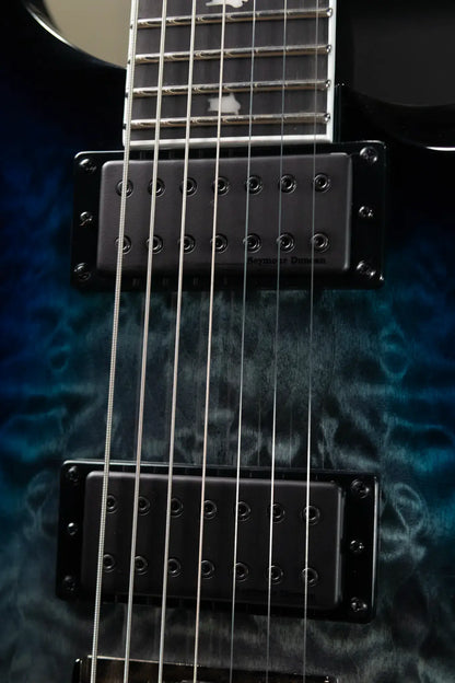 PRS SE Mark Holcomb 7-String Electric Guitar - Holcomb Blue Burst with Gig Bag