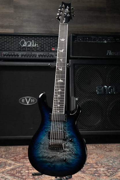 PRS SE Mark Holcomb 7-String Electric Guitar - Holcomb Blue Burst with Gig Bag