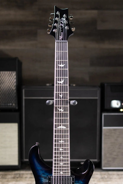 PRS SE Mark Holocomb 7-String Electric Guitar - Holcomb Blue Burst with Gig Bag