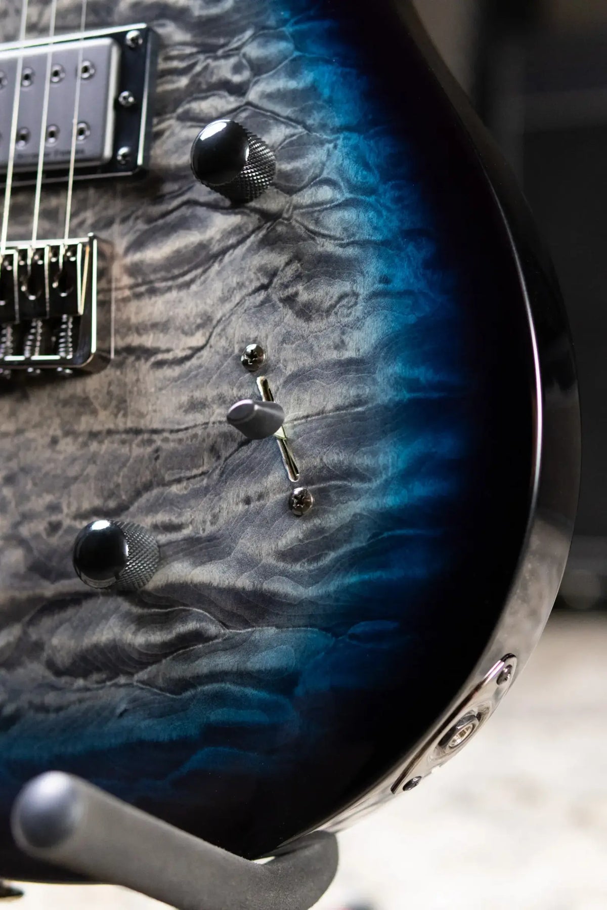 PRS SE Mark Holocomb 7-String Electric Guitar - Holcomb Blue Burst with Gig Bag