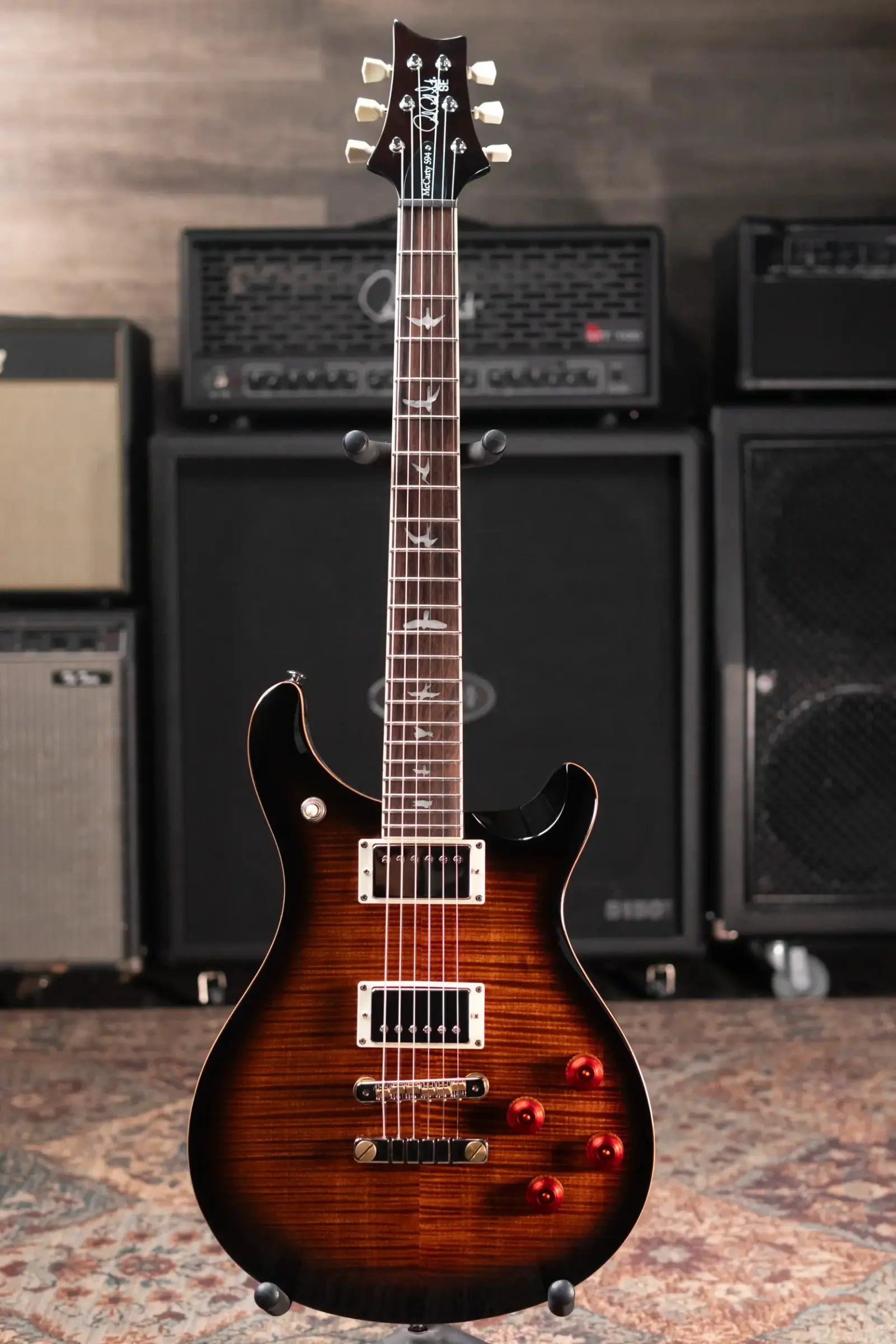 PRS SE McCarty 594 Electric Guitar - Black Gold Burst with Gig Bag - Used