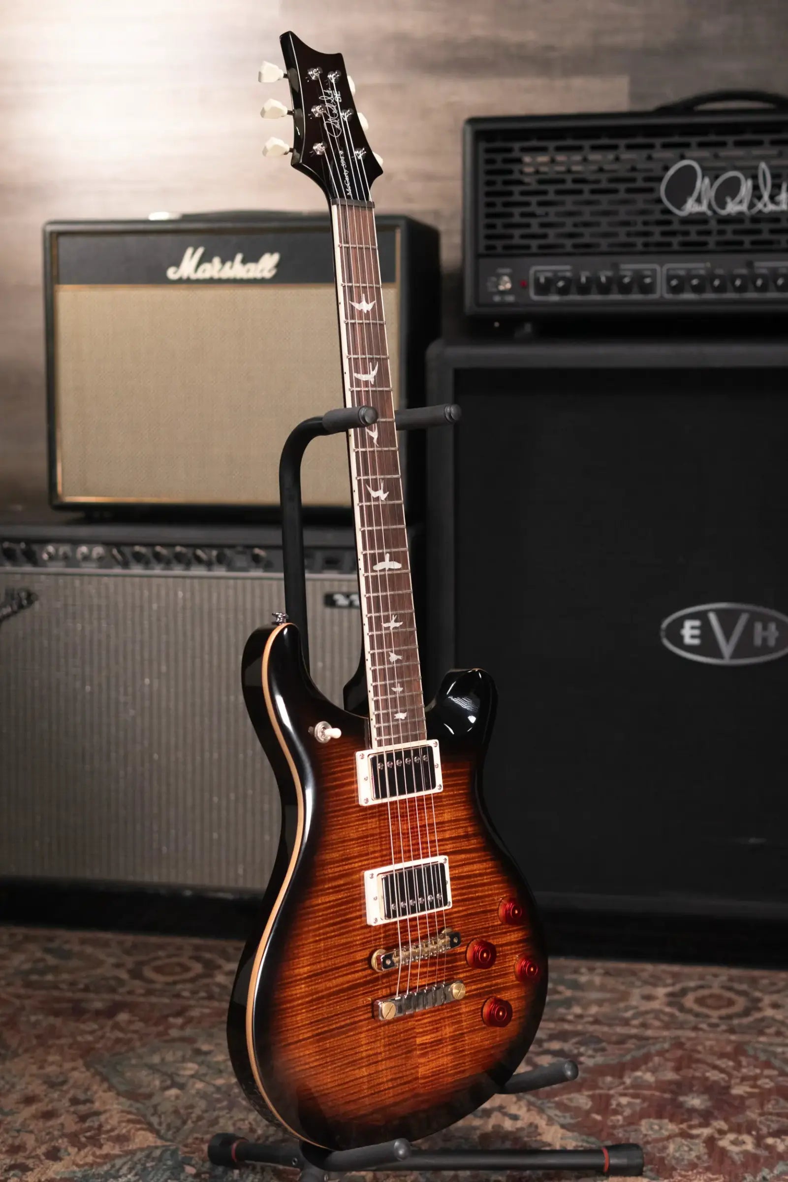 PRS SE McCarty 594 Electric Guitar - Black Gold Burst with Gig Bag - Used