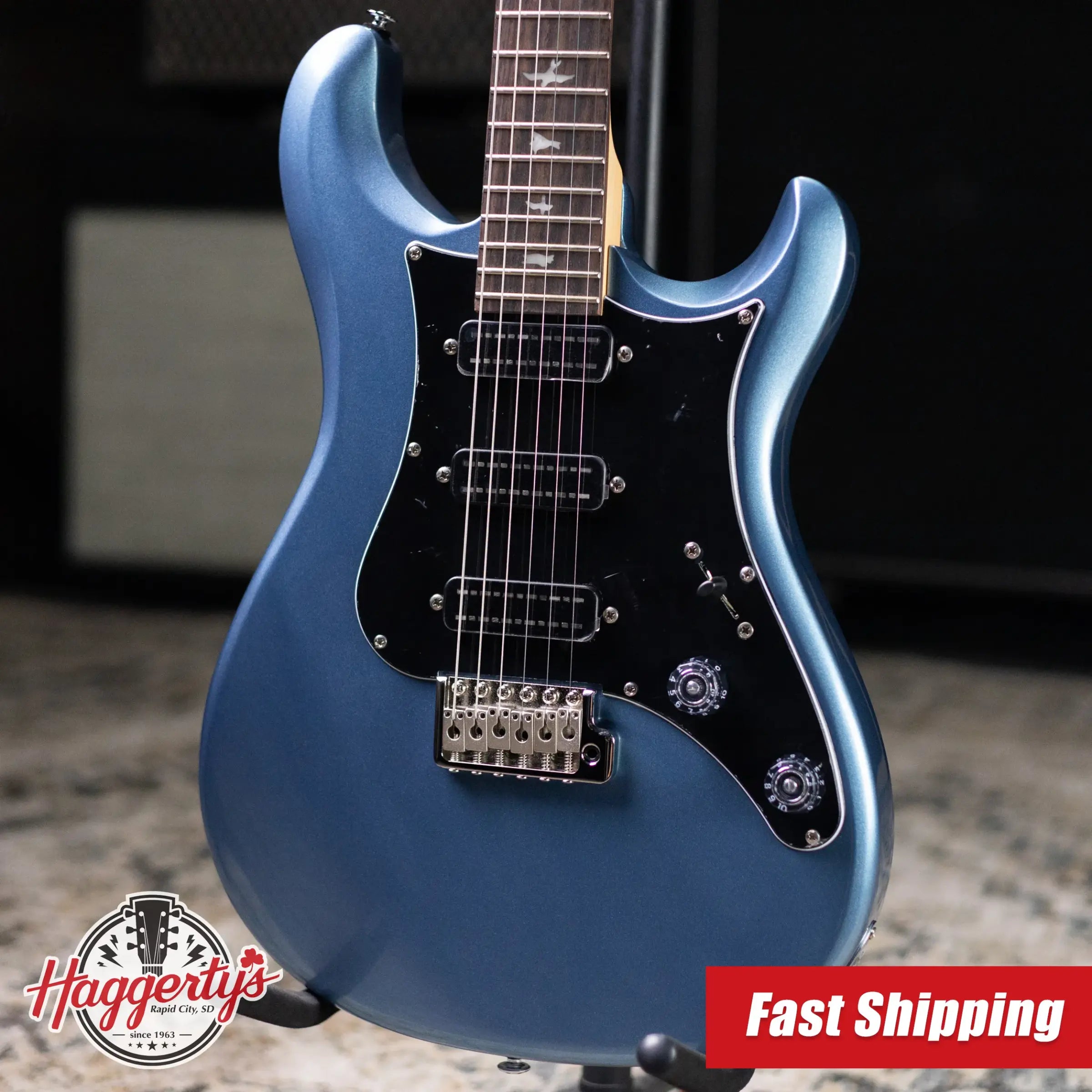 PRS SE NF3R Solid Body Electric Guitar - Ice Blue Metallic with Gig Bag