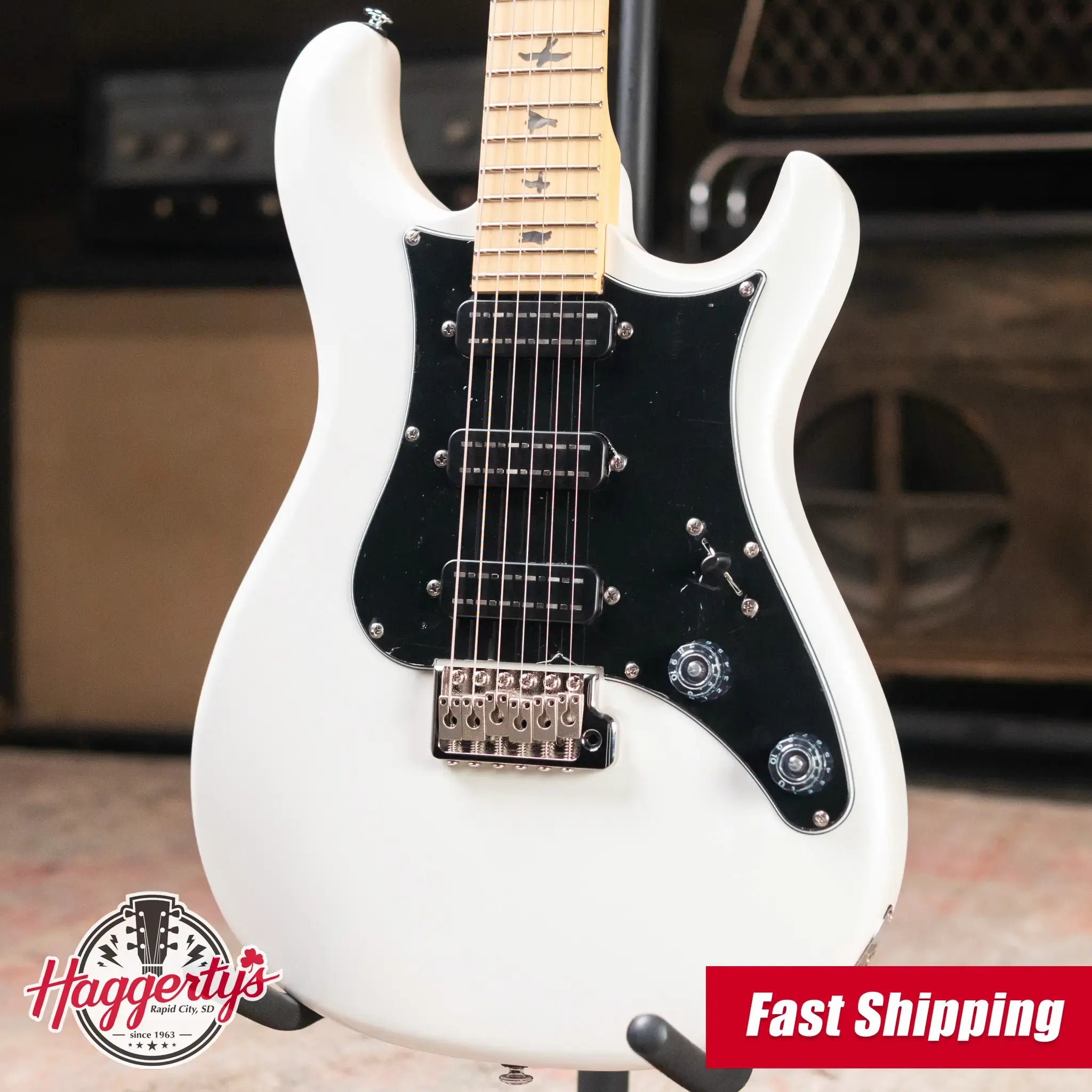 PRS SE NF3 Bolt-On Electric Guitar - White Pearl with Gig Bag