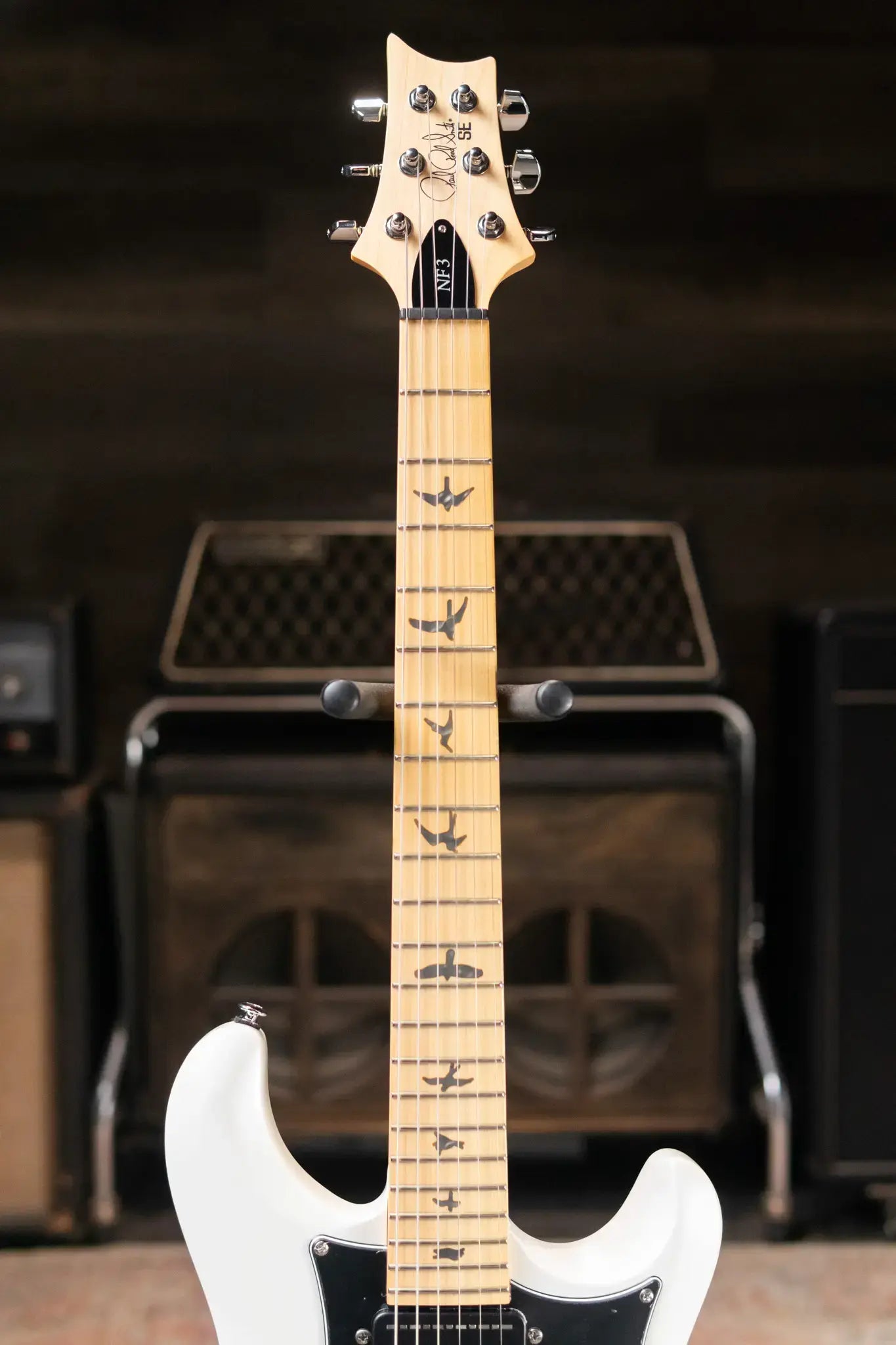 PRS SE NF3 Bolt-On Electric Guitar - White Pearl with Gig Bag