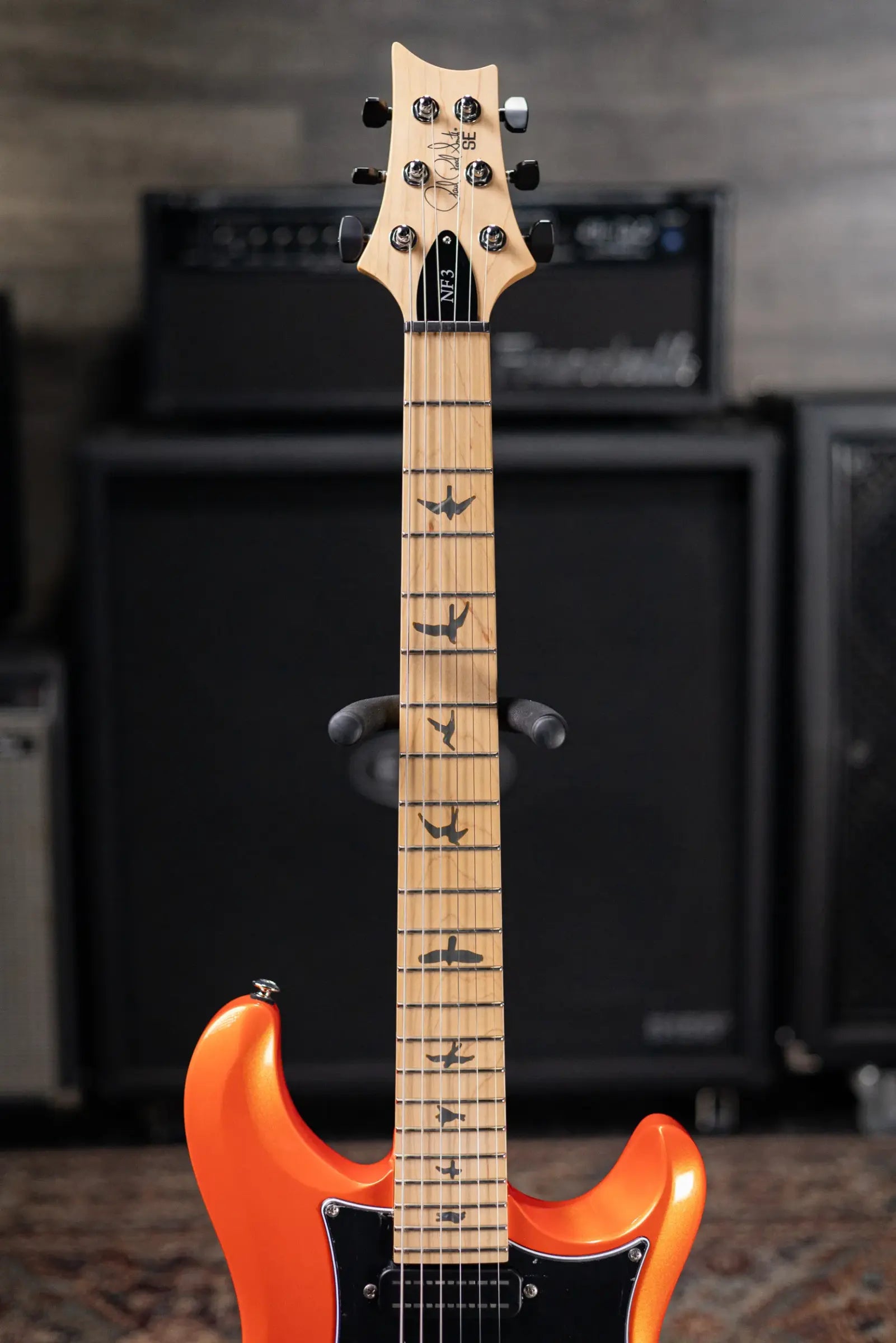 PRS SE NF3 Solid Body Electric Guitar - Metallic Orange with Gig Bag
