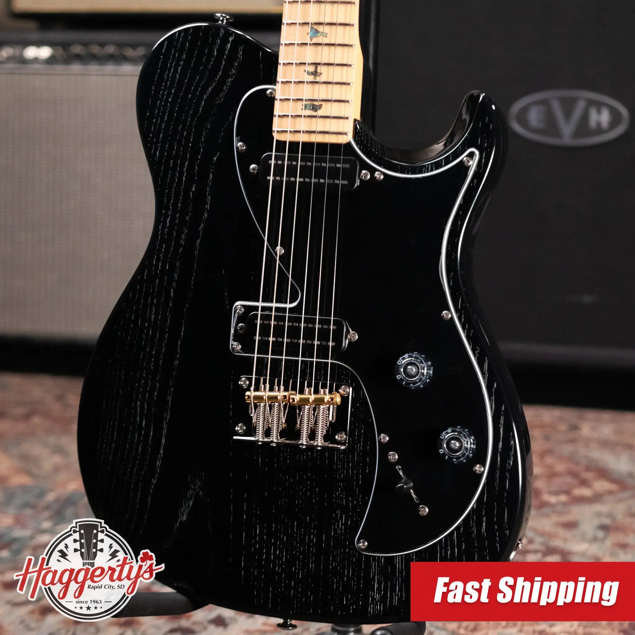 PRS SE NF53 Bolt-On Electric Guitar - Black Doghair with Gig Bag