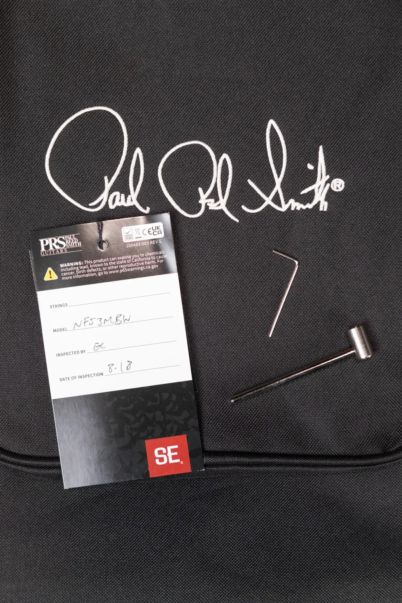 PRS SE NF53 Bolt-On Electric Guitar - Black Doghair with Gig Bag