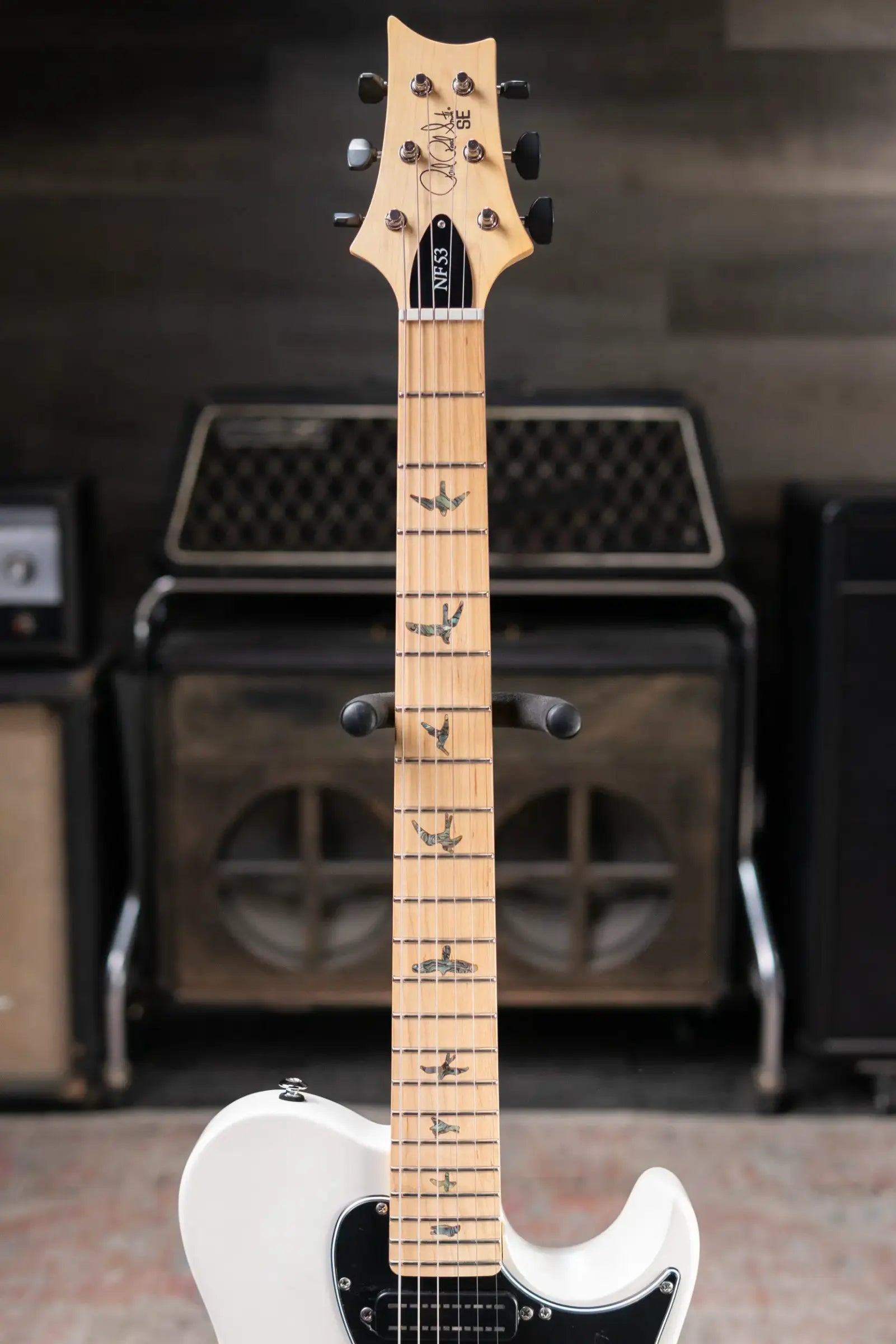 PRS SE NF53 Bolt-on Electric Guitar - White Pearl with Gig Bag